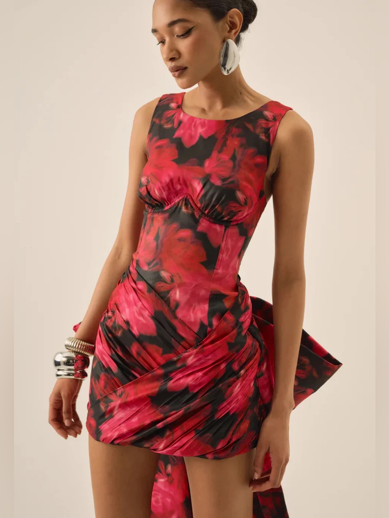 $349 For Love & Lemons Dark Romance Mini Dress #2 Sz Small